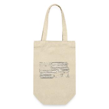Robuste Americana-Lkw-Flagge - Geschenkbeutel für Flaschen - Natur - Vorne