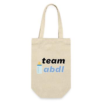 Team ABDL - Geschenkbeutel für Flaschen - Natur - Vorne