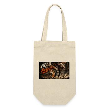 Held der Arbeit Tiger-Action - Geschenkbeutel für Flaschen - Natur - Vorne