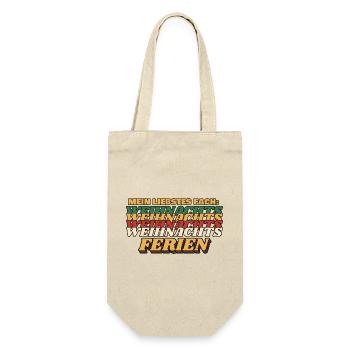 Mein liebstes Fach: Weihnachtsferien - Geschenkbeutel für Flaschen - Natur - Vorne