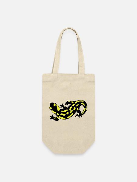 Salamander - Geschenkbeutel für Flaschen - Natur