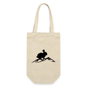 Bunny on mountain - Gift Bag for Bottles - nature - Front
