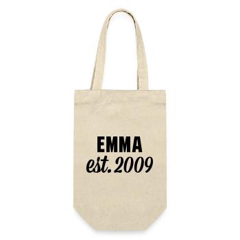 Emma est 2009 - Geschenkbeutel für Flaschen - Natur - Vorne