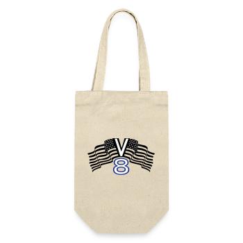 V8,Muscle-Car,Werkstatt,Garage,Auto,Tuning,USA(25) - Geschenkbeutel für Flaschen - Natur - Vorne