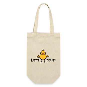 Let's do it! - Gift Bag for Bottles - nature - Front