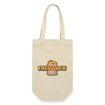 Fresssack - Geschenkbeutel für Flaschen - Natur - Vorne