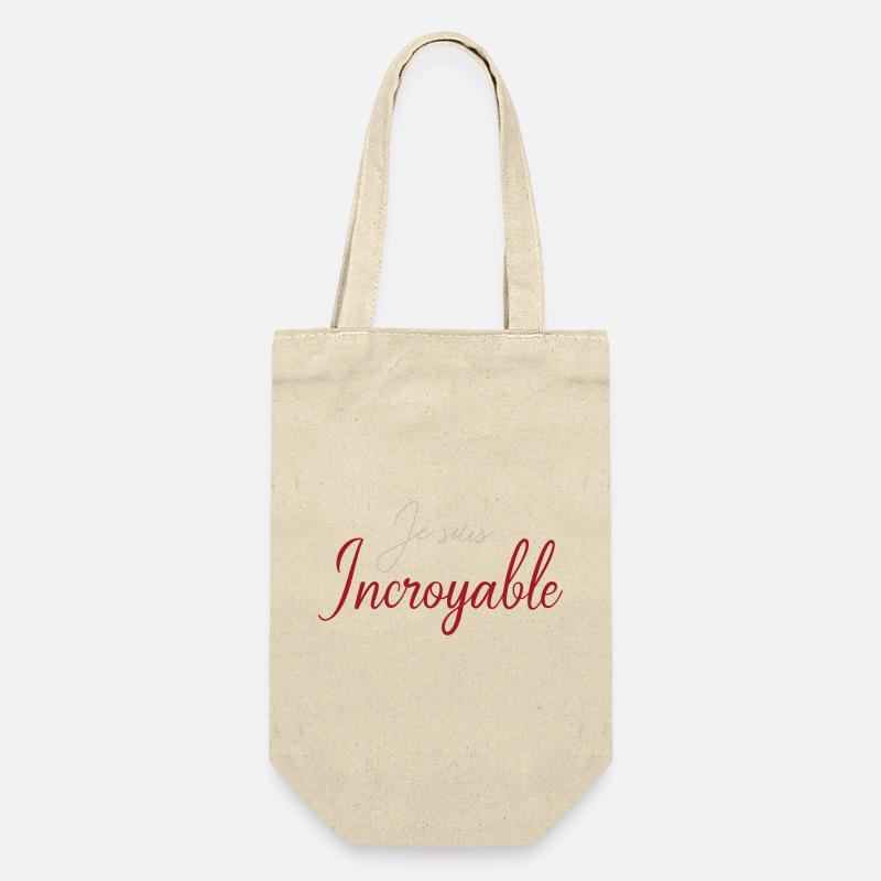 Je suis Incroyable Script Rouge - Sac à bouteille - nature
