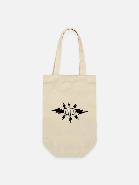 Blitzfaust - Geschenkbeutel für Flaschen - Natur