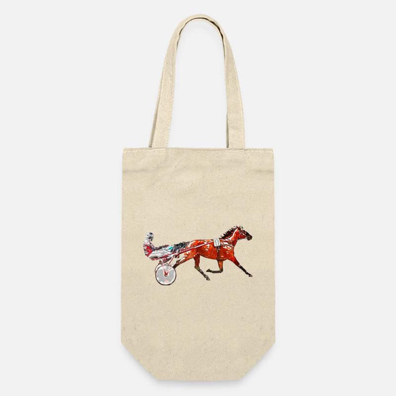 Trotter Trotting Race Design - Sac à bouteille - nature