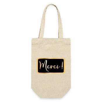 Danke - Danke AESTHETIC - Geschenkbeutel für Flaschen - Natur - Vorne