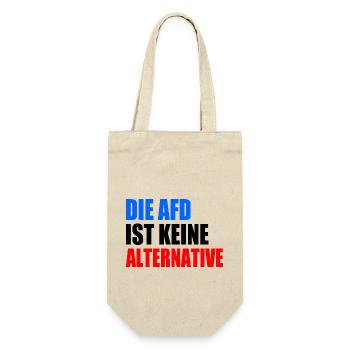 die afd ist keine alternative - Geschenkbeutel für Flaschen - Natur - Vorne