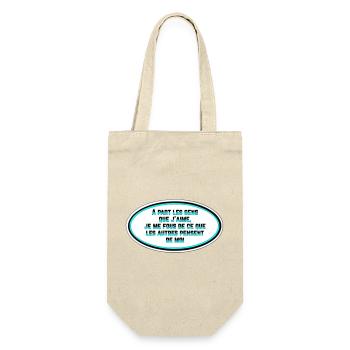 I don't care what people think of me - Gift Bag for Bottles - nature - Front