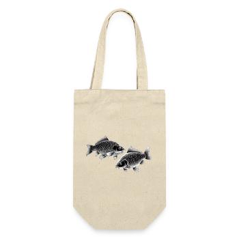 Carp chalk drawing - Gift Bag for Bottles - nature - Front