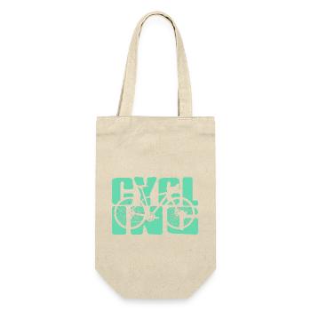 Explore the Outdoors Two Wheel Adventure Quote - Geschenkbeutel für Flaschen - Natur - Vorne