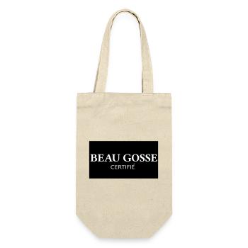 Certified Handsome Kid Logo - Gift Bag for Bottles - nature - Front