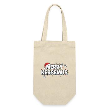 Merry Kersemus Christmas Rotterdam - Gift Bag for Bottles - nature - Front