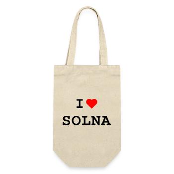 I love Solna - Ich liebe Solna - Gift Bag for Bottles - nature - Front