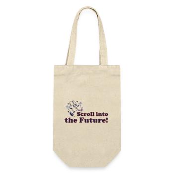 Scroll into the future! - Gift Bag for Bottles - nature - Front