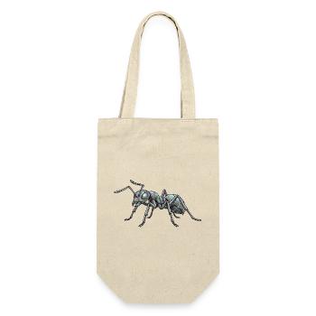 Metal Ant Roboame Ant Cool Ant Motif - Gift Bag for Bottles - nature - Front
