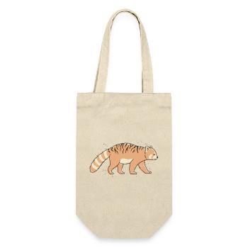 Red Tiger Striped Panda - Gift Bag for Bottles - nature - Front