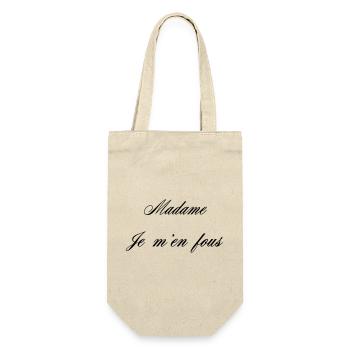 Madame Je M'en Fous Humour - Sac à bouteille - nature - Devant