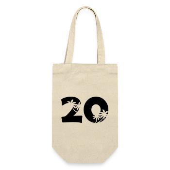20 - Gift Bag for Bottles - nature - Front