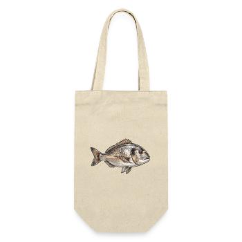 Dorade - Geschenkbeutel für Flaschen - Natur - Vorne