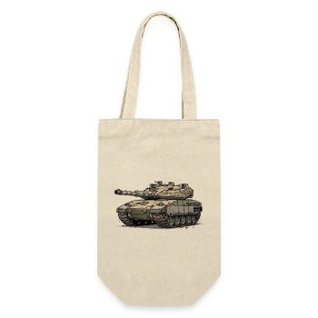Illustration du char de dessin animé Merkava - RCCX - Sac à bouteille - nature - Devant