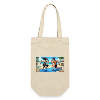 Couples training - Gift Bag for Bottles - nature - Front