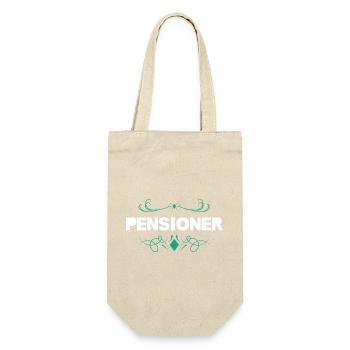 Pensioner Flourish Print - Geschenkbeutel für Flaschen - Natur - Vorne