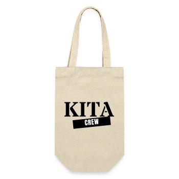 Kita Crew - Kindergarten Team Educator Gift - Gift Bag for Bottles - nature - Front