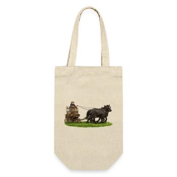 Horse and Carriage Trek - Gift Bag for Bottles - nature - Front