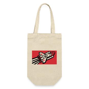 Space Shuttle Graffiti Graphic - Gift Bag for Bottles - nature - Front