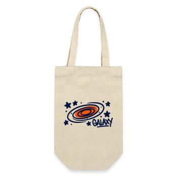 Galaxy Spiral Graffiti Logo - Gift Bag for Bottles - nature - Front