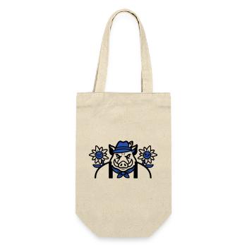 Wild Boar Edelweiss Coat of Arms - Gift Bag for Bottles - nature - Front