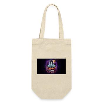 Grave Gamers Neon Skull - Geschenkbeutel für Flaschen - Natur - Vorne