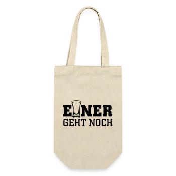 Einer geht noch - Geschenkbeutel für Flaschen - Natur - Vorne