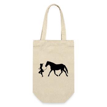 Women with horse - Sac à bouteille - nature - Devant