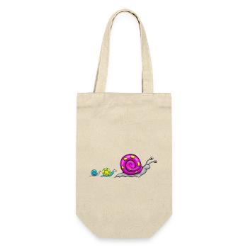 Snail family comic - Gift Bag for Bottles - nature - Front