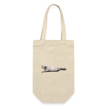 Phoca vitulina - Foca - Phoque - Seehund - Geschenkbeutel für Flaschen - Natur - Vorne