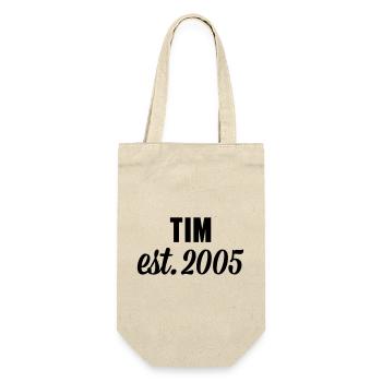 Tim est 2005 - Geschenkbeutel für Flaschen - Natur - Vorne