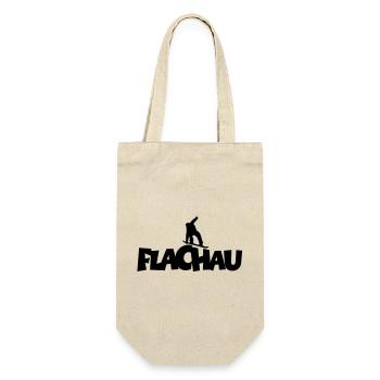 Flachau Snowboard Snowboarding - Geschenkbeutel für Flaschen - Natur - Vorne