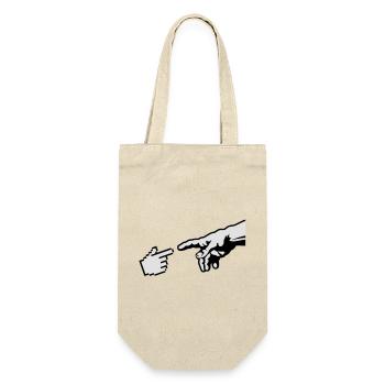 Hand of god Michelangelo - Gift Bag for Bottles - nature - Front