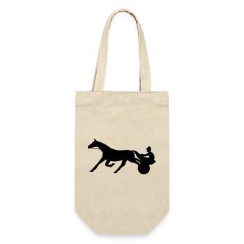 Harness Racing - Geschenkbeutel für Flaschen - Natur - Vorne
