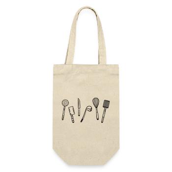 Kitchen utensils for cooking. - Gift Bag for Bottles - nature - Front