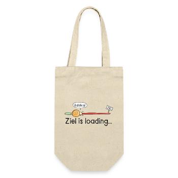 Ziel is loading - Schnecke - Cartoon - Geschenk - Geschenkbeutel für Flaschen - Natur - Vorne