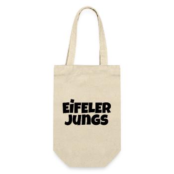 Eifeler Jungs (Schwarz) Männer aus der Eifel - Geschenkbeutel für Flaschen - Natur - Vorne