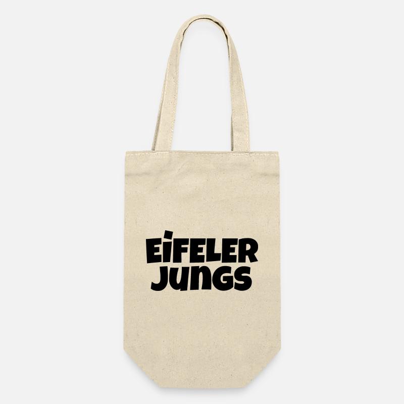 Eifel boys (black) men from the Eifel - Gift Bag for Bottles - nature