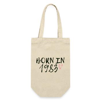 Born in 1983 in retro style - Gift Bag for Bottles - nature - Front