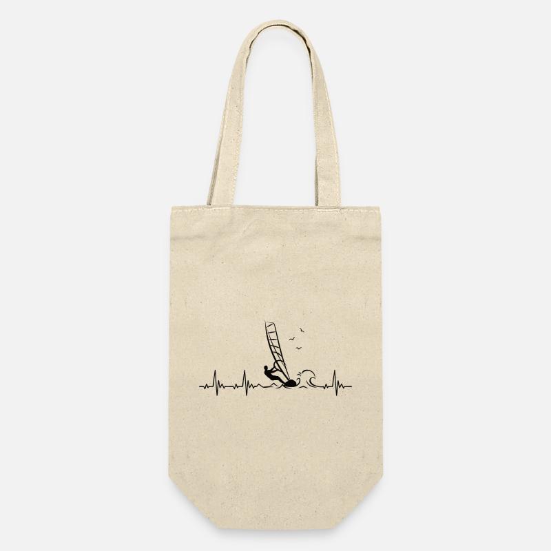 Windsurfing Heartbeat avec Windsurfer Pulse Frequency - Sac à bouteille - nature